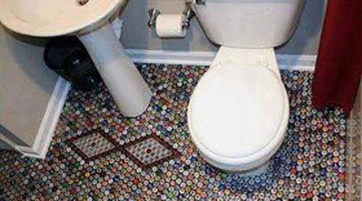 Beer in the bathroom